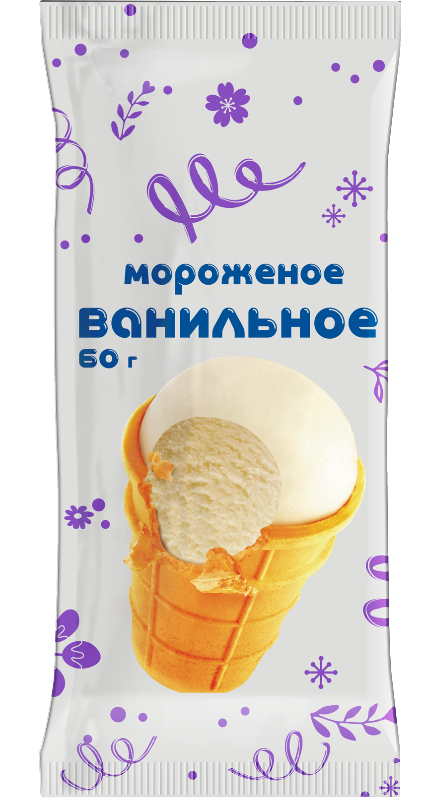 Вафельный стакан ванильное 5% ЗМЖ 60гр 1/24